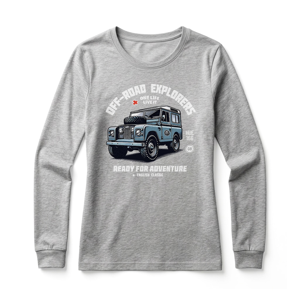 Land Rover Series Long Sleeve T-Shirt - Athletic Heather Land Rover Series Long Sleeve T-Shirt - Athletic Heather