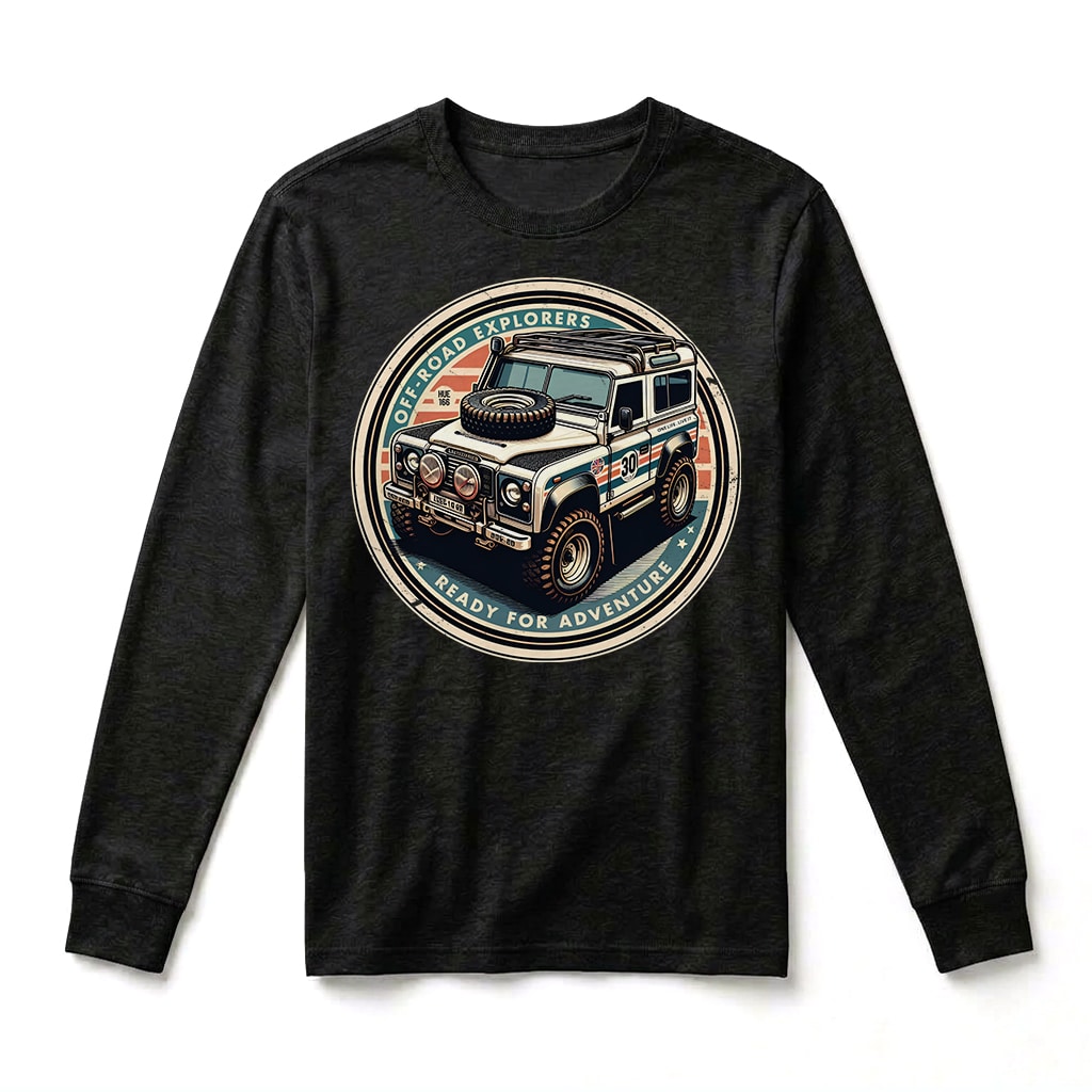 T-shirt Manches Longues Land Rover Defender 90 - Black T-shirt Manches Longues Land Rover Defender 90 - Black
