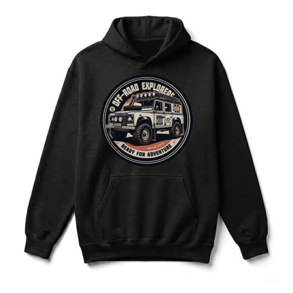 Sweatshirt à capuche Land Rover Defender 110 - Black