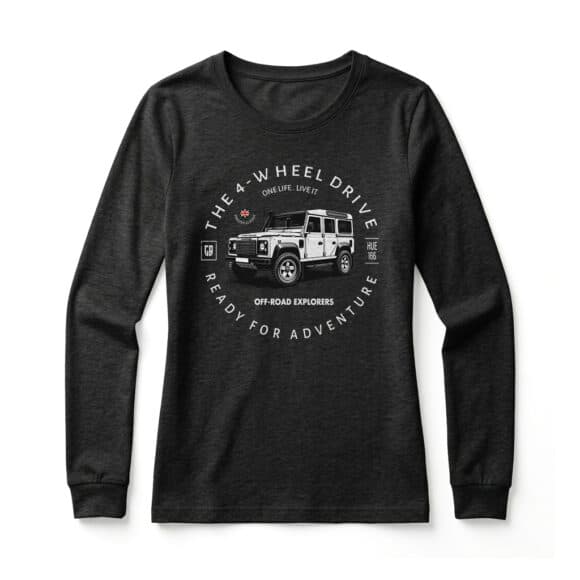 T-shirt Manches Longues Land Rover Defender 110 - Black
