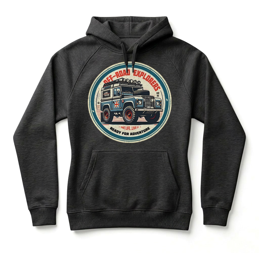 Sweatshirt à capuche Land Rover Series - Black Sweatshirt à capuche Land Rover Series - Black