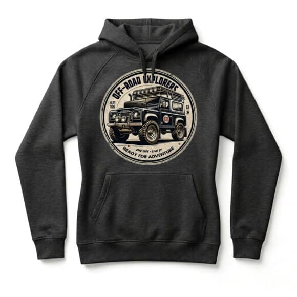 Sweatshirt à capuche Land Series - Black