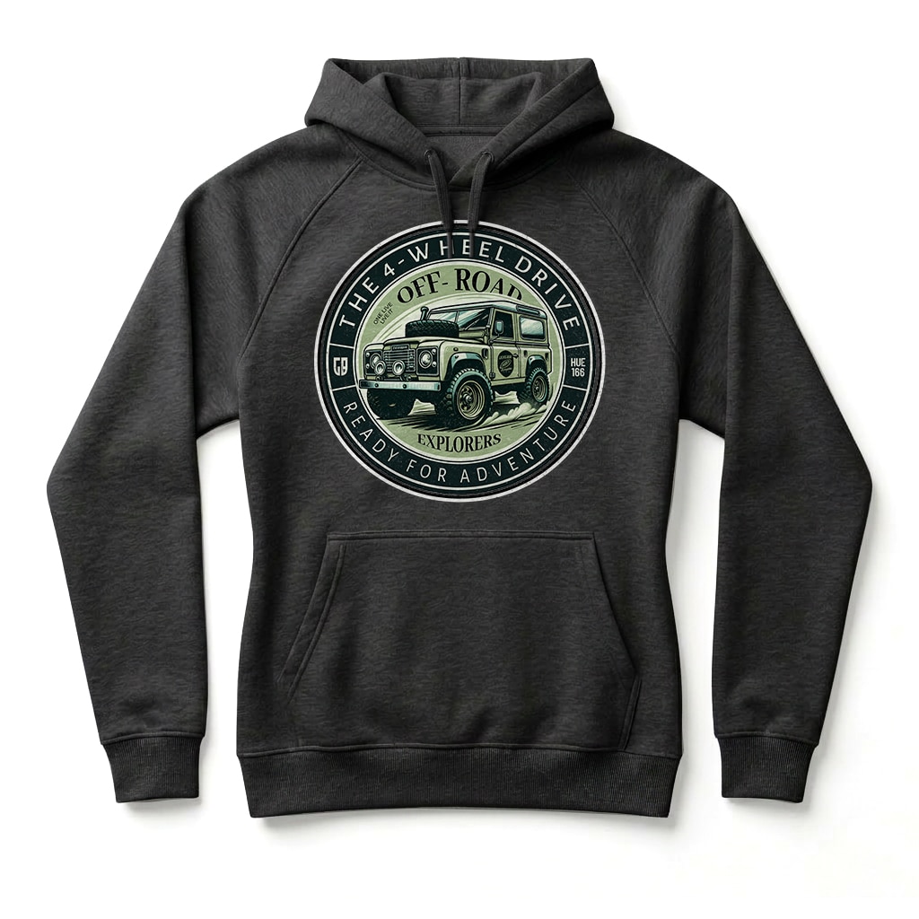Sweatshirt à capuche Land Rover Defender 90 - Black Sweatshirt à capuche Land Rover Defender 90 - Black