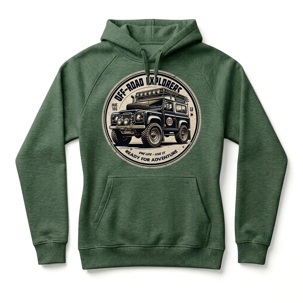 Sweatshirt à capuche Land Series - Bottle green Sweatshirt à capuche Land Series - Bottle green