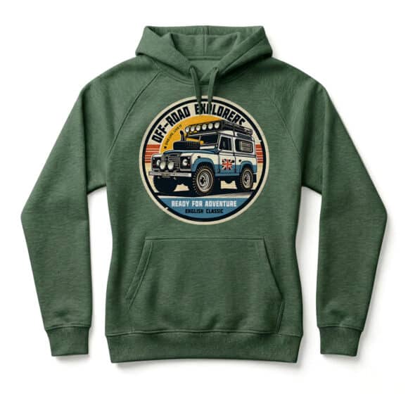 Sweatshirt à capuche Land Rover Series - Bottle green