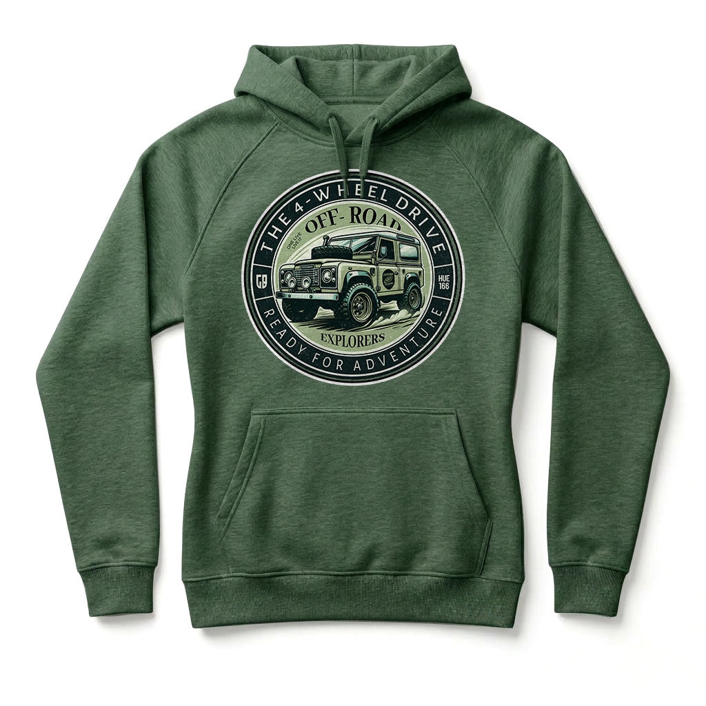Sweatshirt à capuche Land Rover Defender 90 - Bottle green Sweatshirt à capuche Land Rover Defender 90 - Bottle green