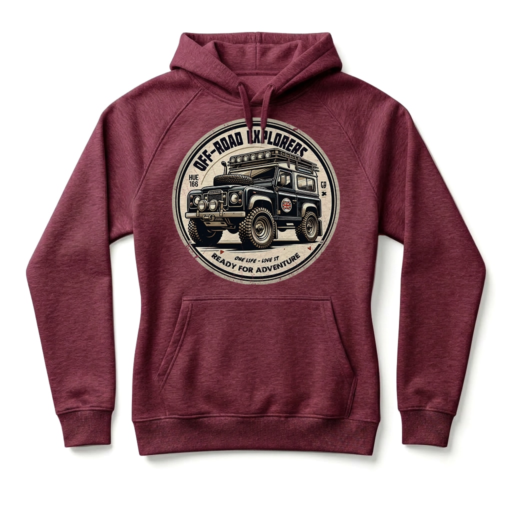 Sweatshirt à capuche Land Series - Burgundy Sweatshirt à capuche Land Series - Burgundy