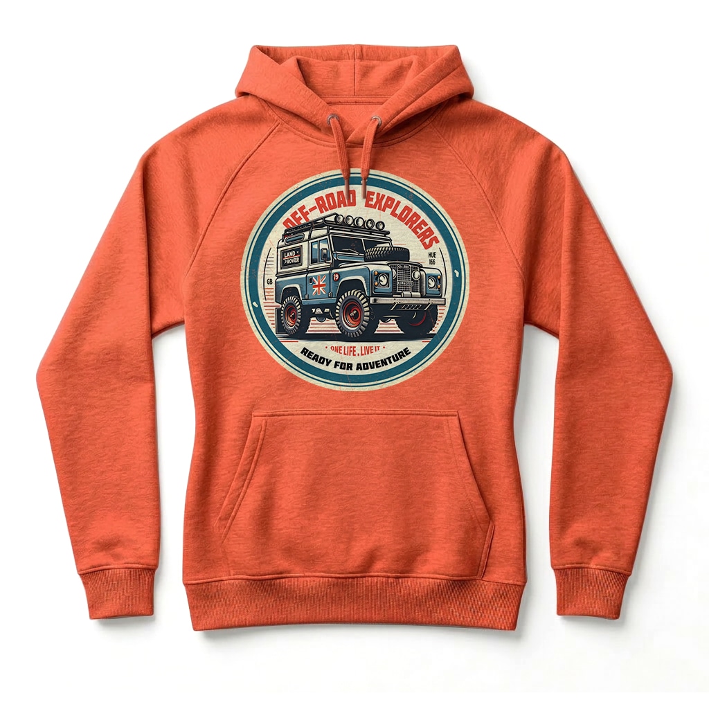 Sweatshirt à capuche Land Rover Series - Burnt Orange Sweatshirt à capuche Land Rover Series - Burnt Orange
