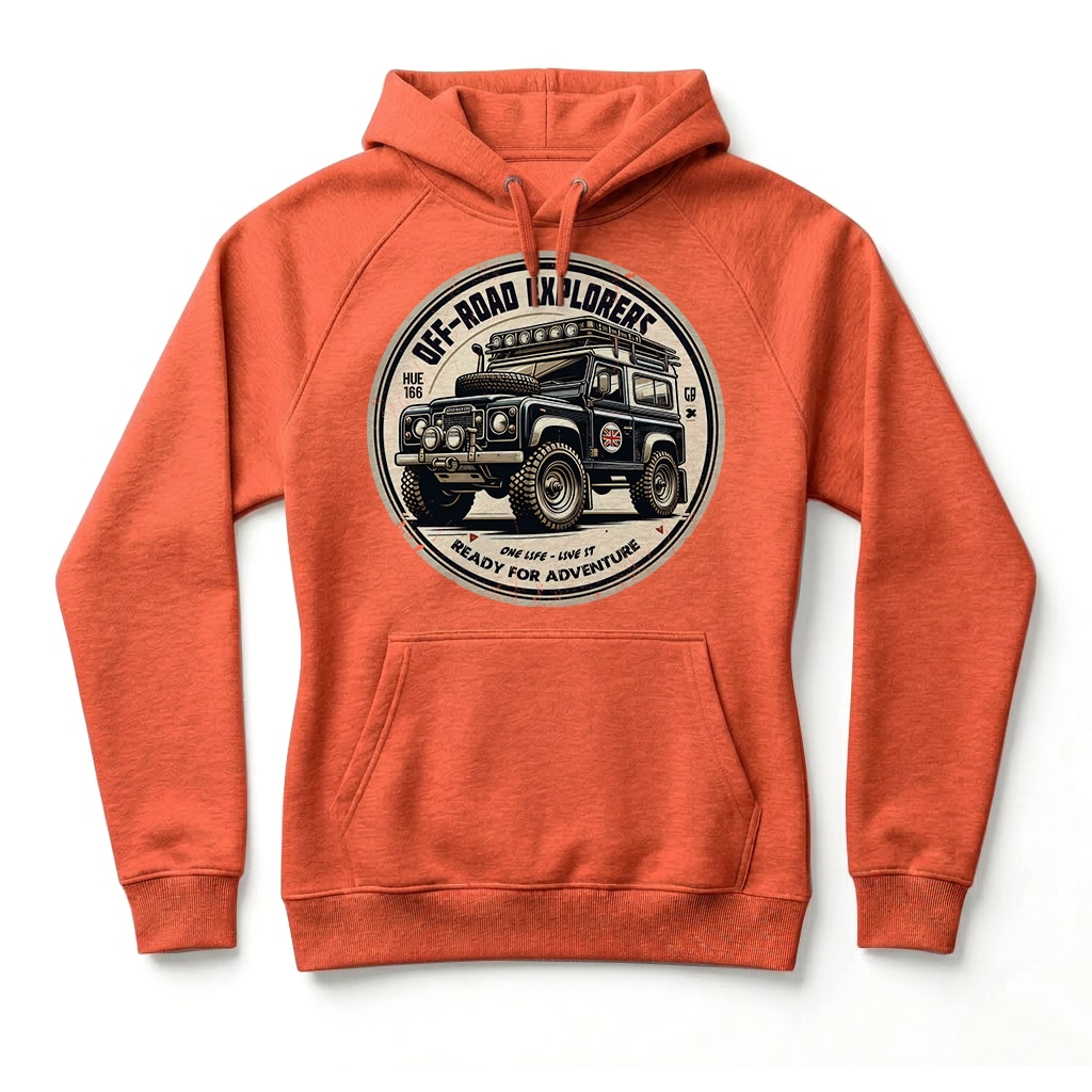 Sweatshirt à capuche Land Series - Burnt Orange Sweatshirt à capuche Land Series - Burnt Orange