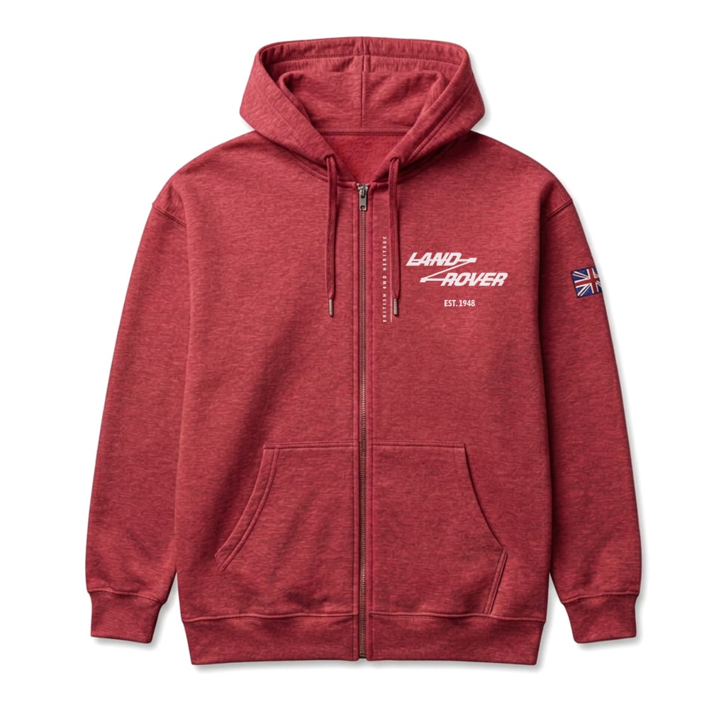 Veste à capuche Land Rover - Cardinal Red Veste à capuche Land Rover - Cardinal Red