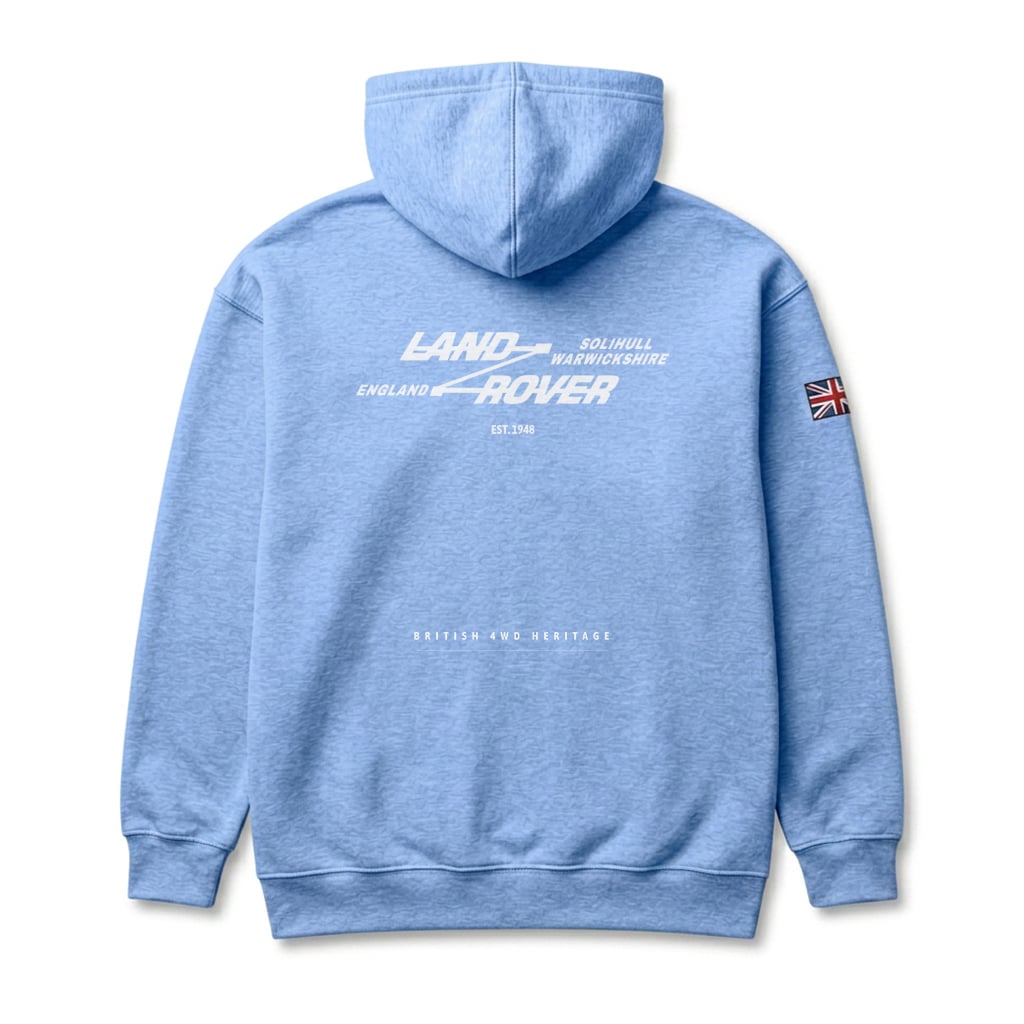 Veste à capuche Land Rover - Carolina Blue Veste à capuche Land Rover - Carolina Blue