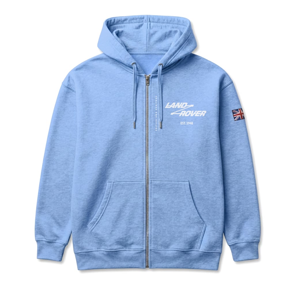 Veste à capuche Land Rover - Carolina Blue Veste à capuche Land Rover - Carolina Blue