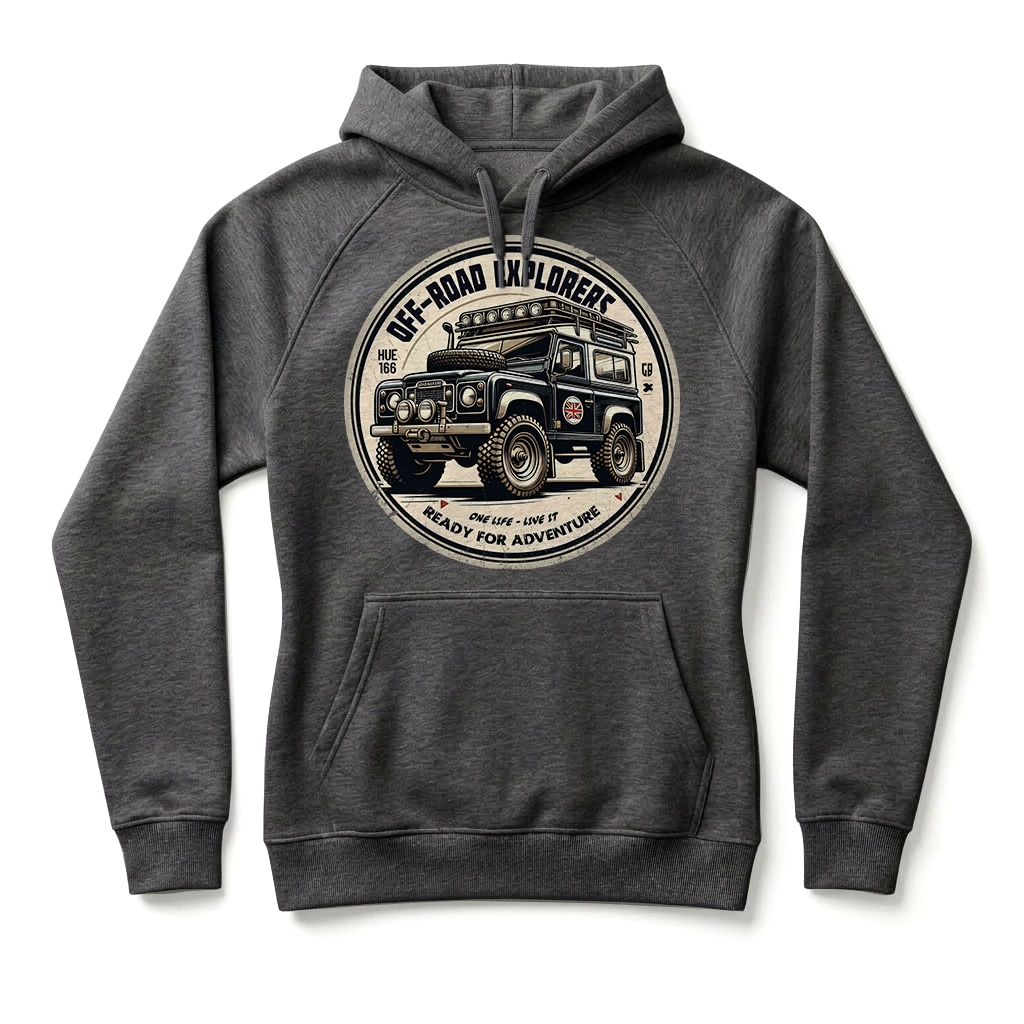 Sweatshirt à capuche Land Series - Charcoal Melange Sweatshirt à capuche Land Series - Charcoal Melange