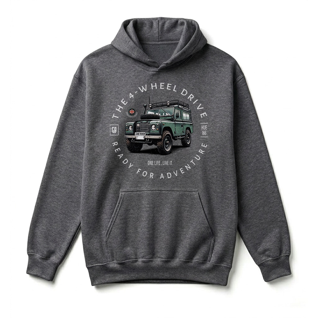 Sweatshirt à capuche Land Rover Series - Dark-Heather Sweatshirt à capuche Land Rover Series - Dark-Heather