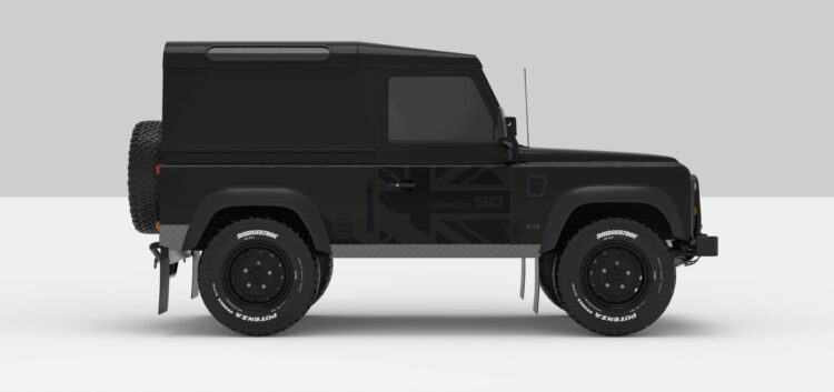 Defender Black -- Sticker -- Black