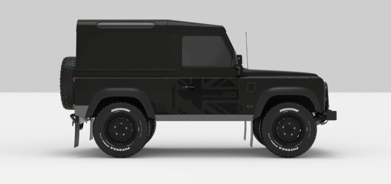 Defender Black -- Sticker -- Black
