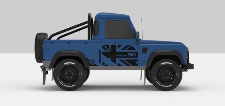 Defender Blue -- Black