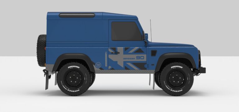 Defender Blue -- Dark Grey / Ligth Grey