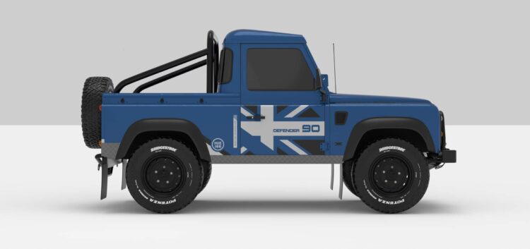 Defender Blue  -- Dark Grey / Super Ligth Grey