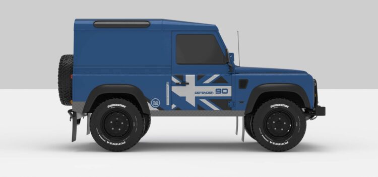Defender Blue -- Dark Grey / Super Ligth Grey