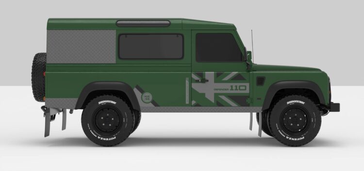 Defender Green -- Dark Grey-Ligth Grey