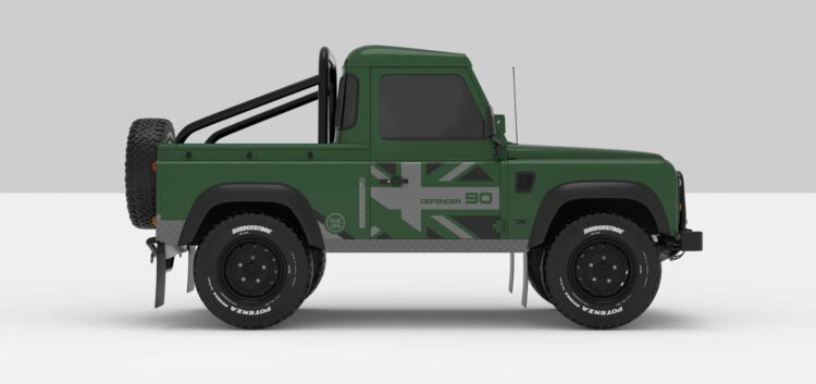 Defender Green -- Dark Grey / Ligth Grey