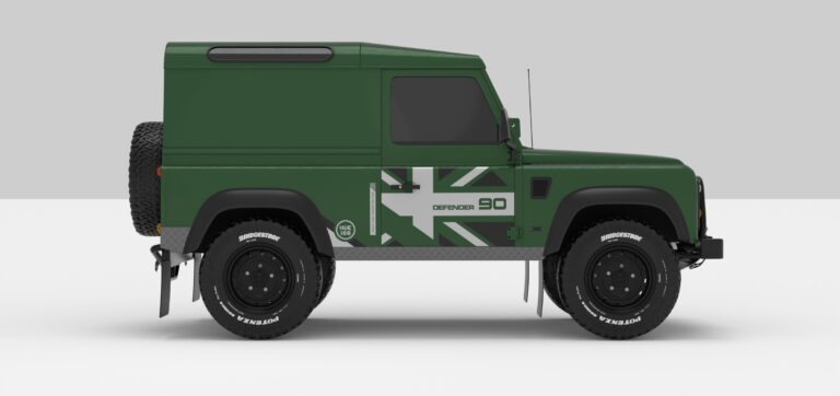 Defender Green -- Dark Grey / Super Ligth Grey