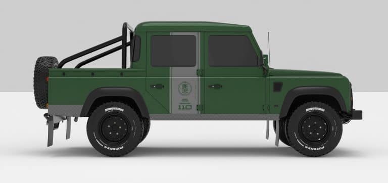 Defender Green -- Sticker Ligth Grey