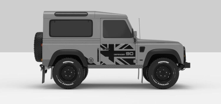 Defender Grey -- Sticker -- Black