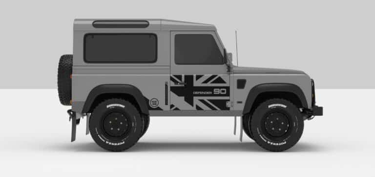 Defender Grey -- Sticker -- Black