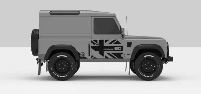 Defender Grey -- Sticker -- Black