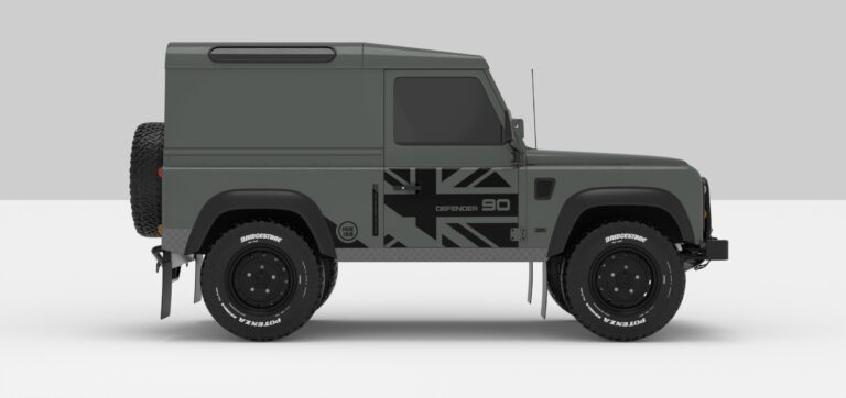 Defender Keniswick Green -- Sticker -- Black