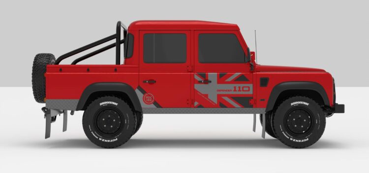 Defender Red -- Dark Grey-Ligth Grey