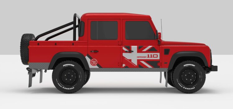 Defender Red -- Dark Grey-Super Ligth Grey