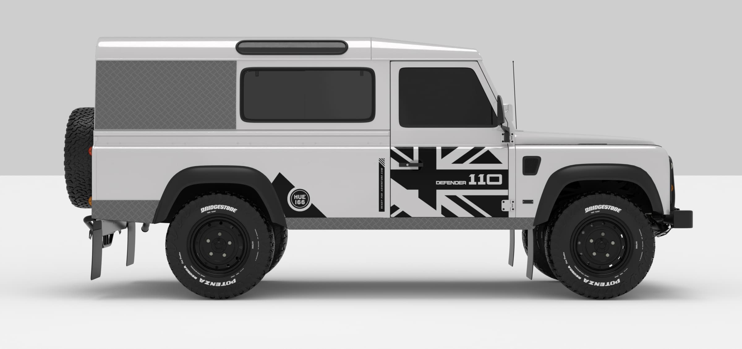 Defender White -- Black -- Face A