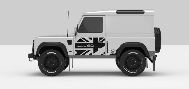 Defender White -- Sticker -- Black -- Face B