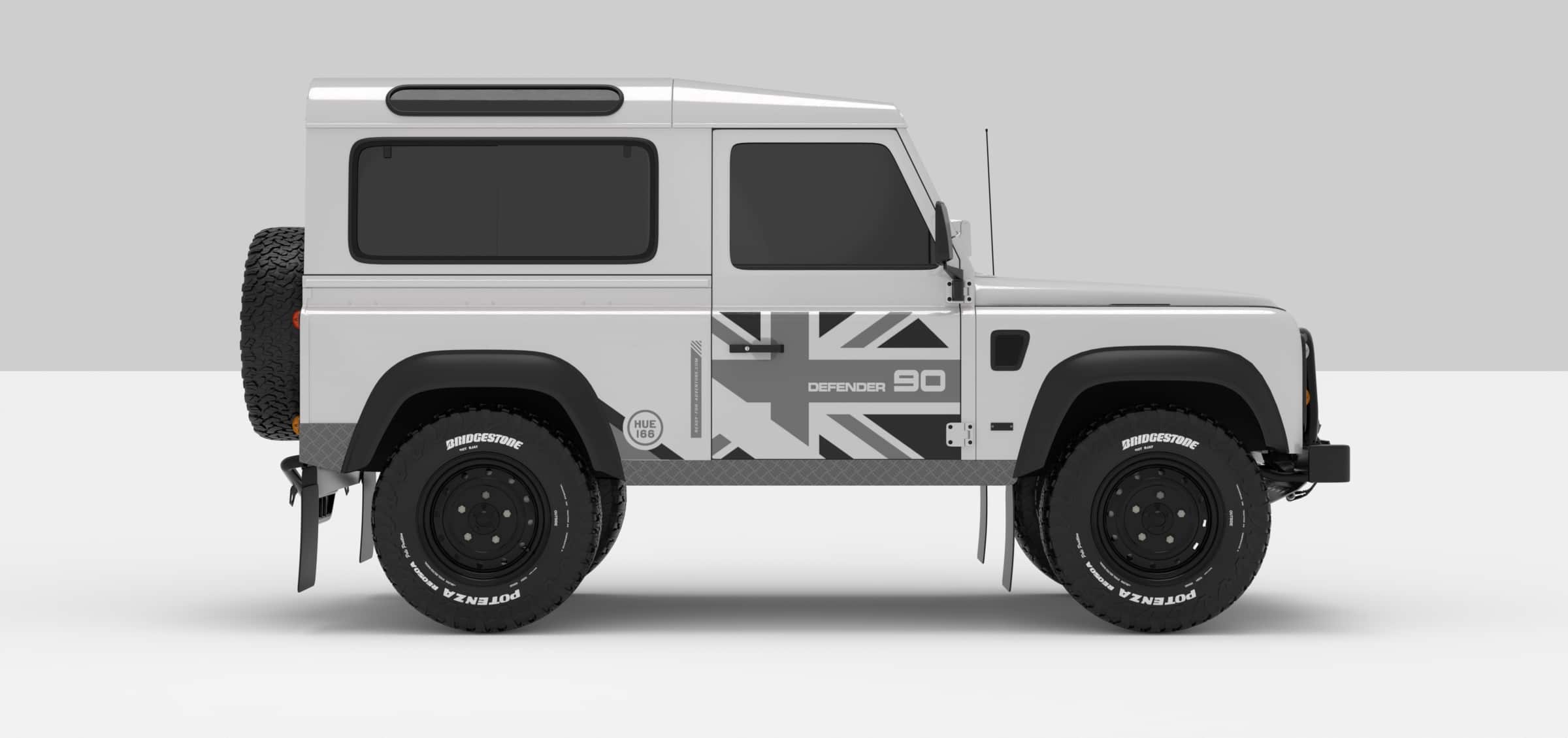 Defender White -- Dark Grey / Ligth Grey
