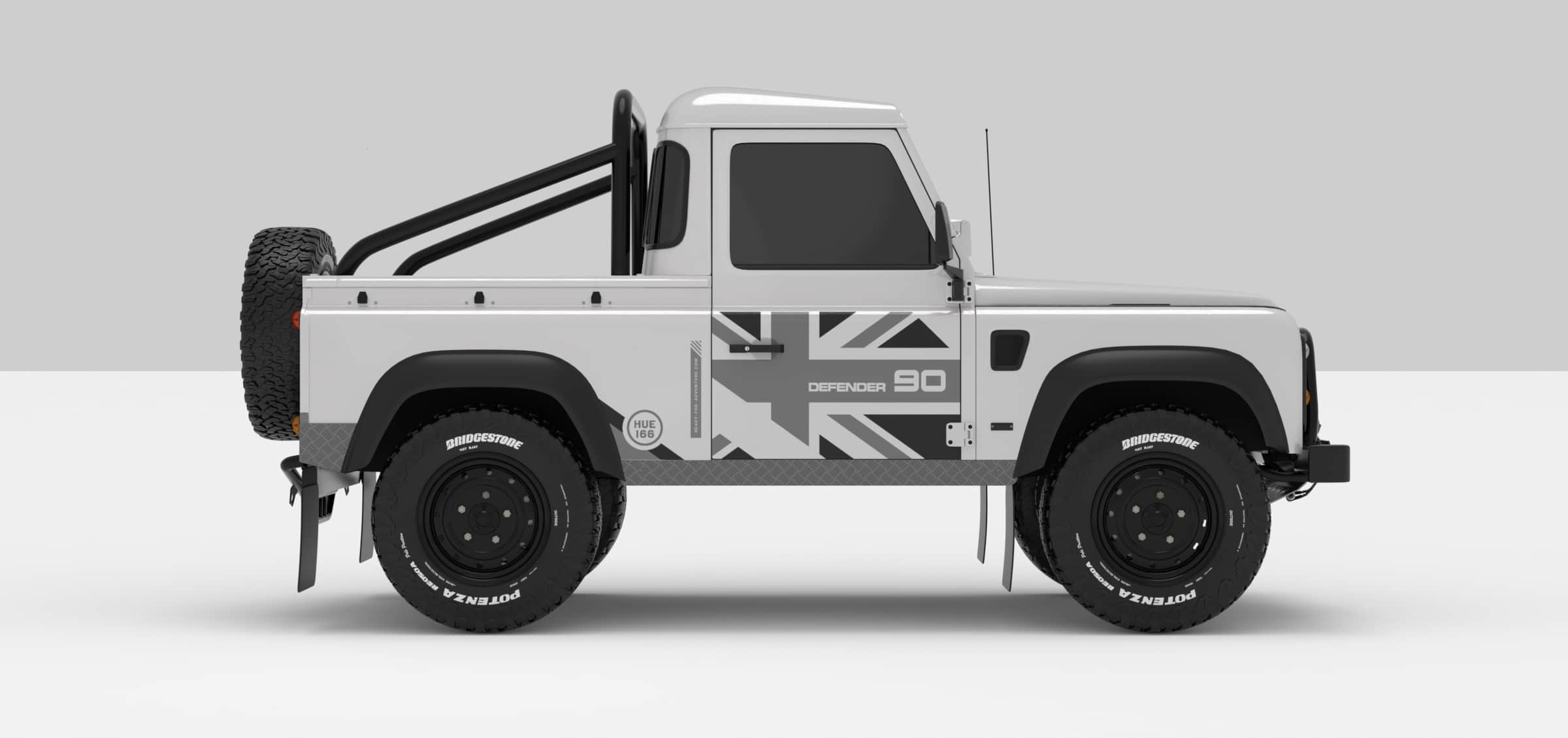 Defender White -- Dark Grey / Ligth Grey