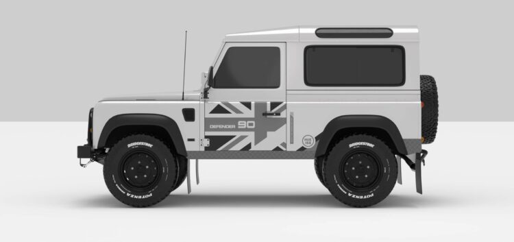 Defender White -- Dark Grey / Ligth Grey -- Face B