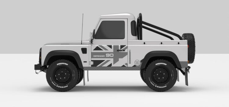 Defender White -- Dark Grey / Ligth Grey -- Face B
