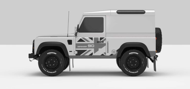 Defender White -- Dark Grey / Ligth Grey -- Face B