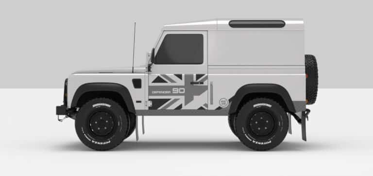 Defender White -- Dark Grey / Ligth Grey -- Face B