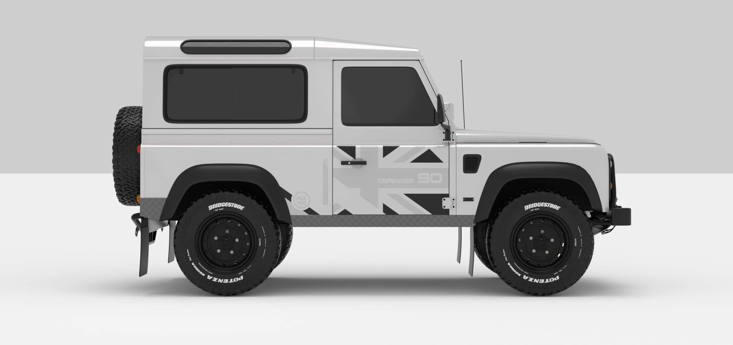 Defender White -- Dark Grey / Super Ligth Grey