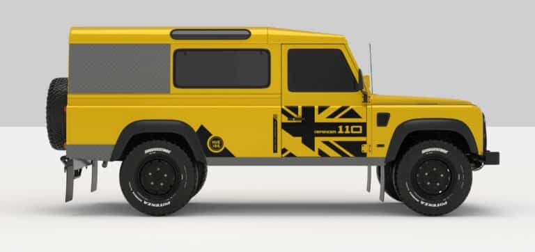 Sticker Defender Yellow -- Black