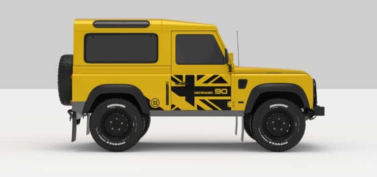Defender Yellow -- Sticker -- Black