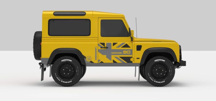 Defender Yellow -- Dark Grey / Ligth Grey