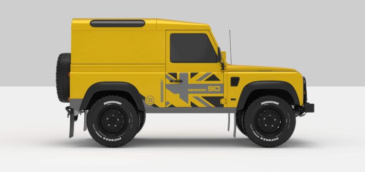 Defender Yellow -- Dark Grey / Ligth Grey