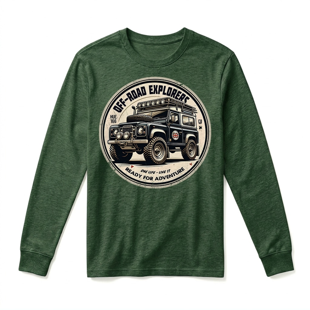 T-shirt Manches Longues Land Rover Series - Forest Green T-shirt Manches Longues Land Rover Series - Forest Green