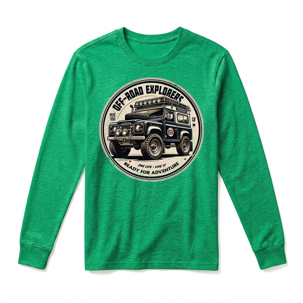 T-shirt Manches Longues Land Rover Series - Irish Green T-shirt Manches Longues Land Rover Series - Irish Green