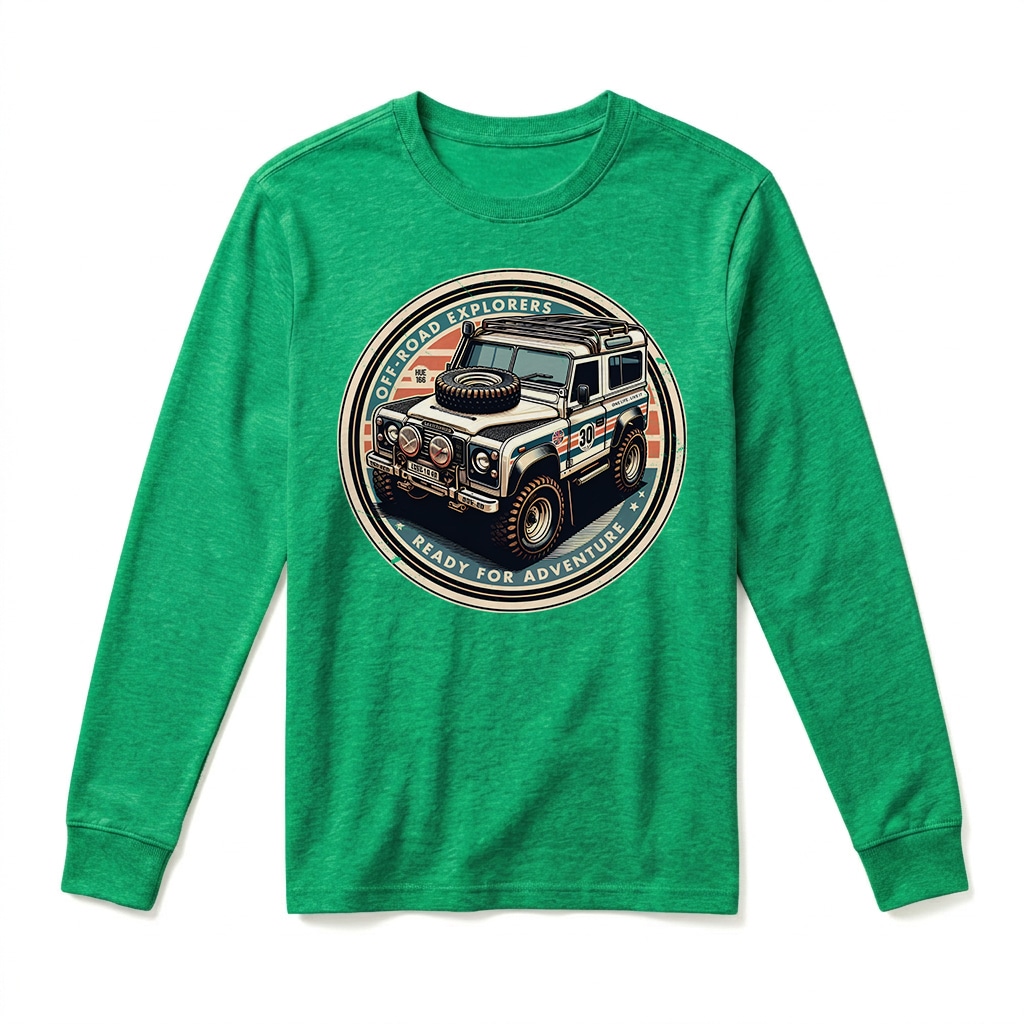 T-shirt Manches Longues Land Rover Defender 90 - Irish Green T-shirt Manches Longues Land Rover Defender 90 - Irish Green